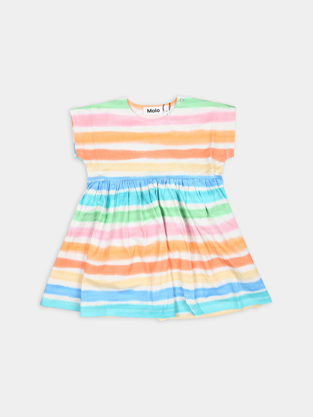 Multicolor casual dress for baby girl